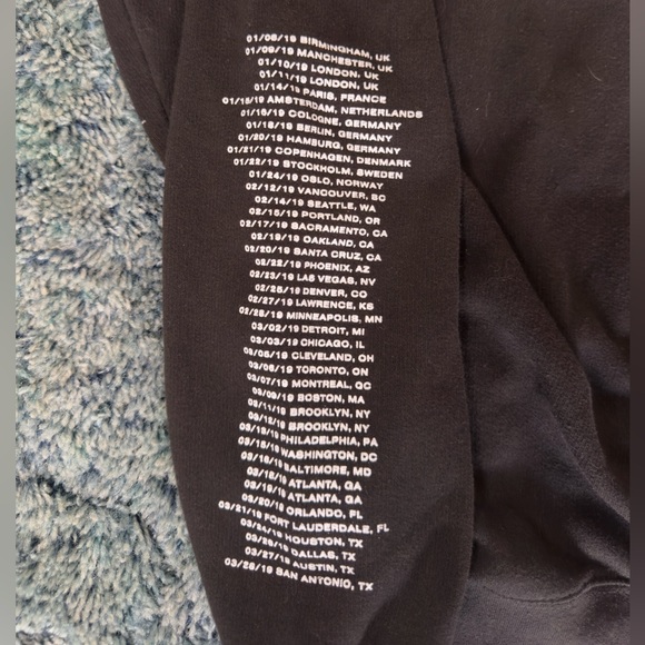 Rare Ella Mai 10 Summer Records 2019 Debut Tour Concert Large Merch Hoodie - Picture 3 of 8